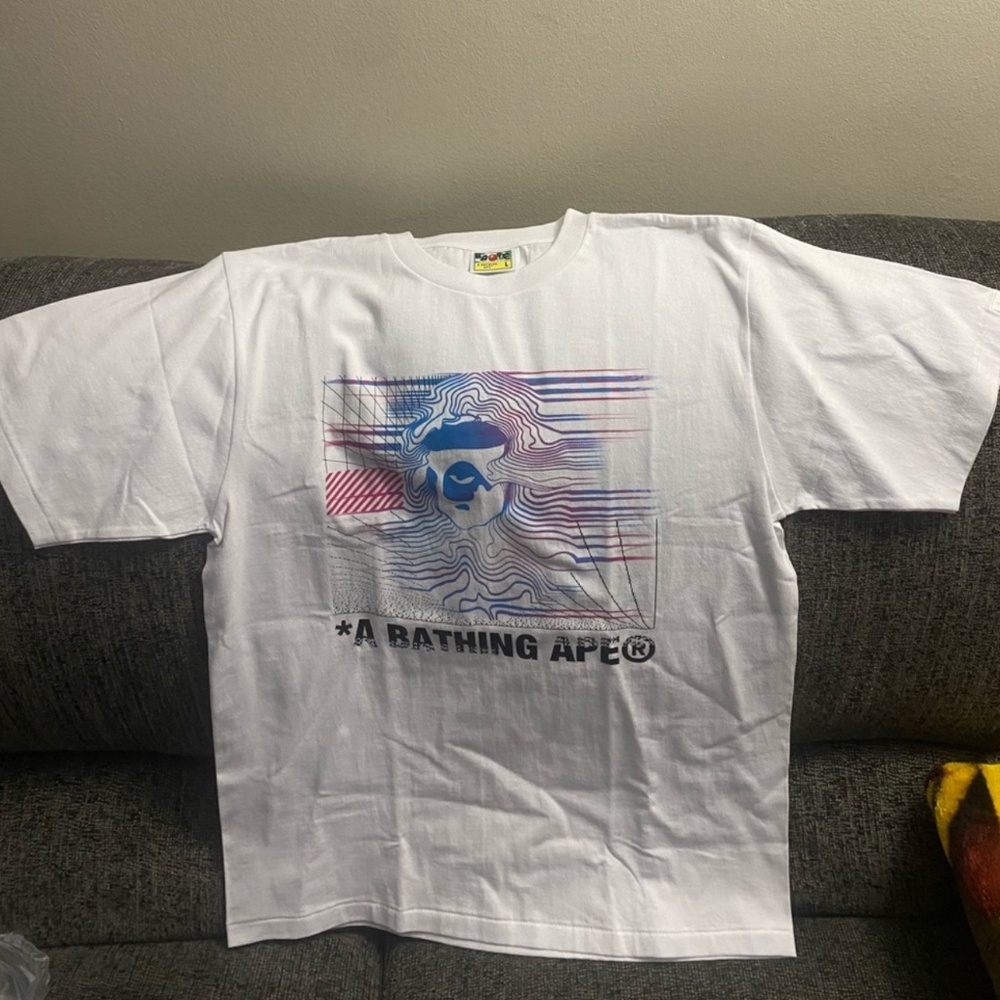 White bape tee